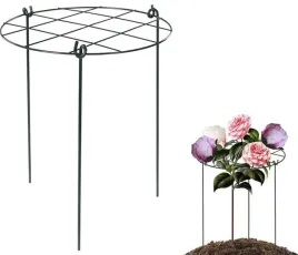 podpora-ogrodowa-z-krata-40x60-cm-stalowa-lakierowana-zielona