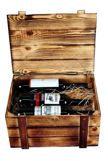 Skrzynka na wino stojak na wino na 6 butelek