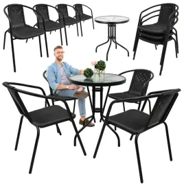 zestaw-mebli-ogrodowych-taras-na-balkon-stol-fi60-4x-krzesla-loretto-czarny