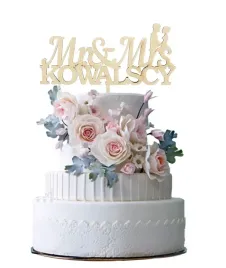 personalizowany-topper-na-tort-wesele-pan-pani