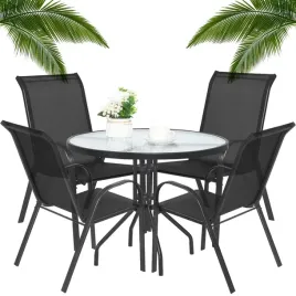 meble-ogrodowe-zestaw-stol-z-krzeslami-na-balkon-taras-4-krzesla-czarne