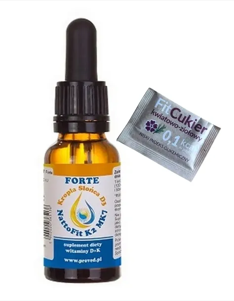 PROVED D3+K2 MK7 D2 K2 FORTE kropla słońca 20ml