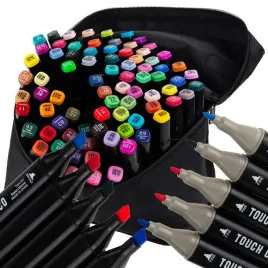 tg67374-zakreslacze-markery-mazaki-pisaki-dwustronne-80szt-kpl