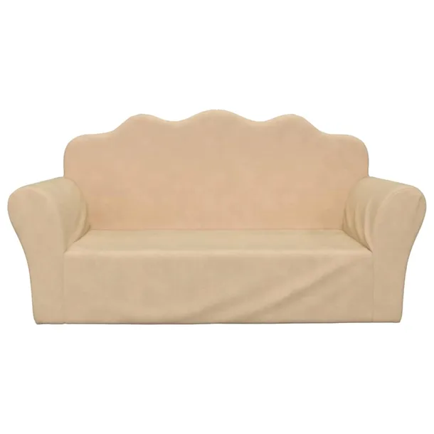 sofa-dla-dzieci-2-os-kremowa-miekki-plusz-marka-vidaxl