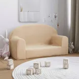 sofa-dla-dzieci-2-os-kremowa-miekki-plusz-stan-nowy