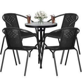 meble-ogrodowe-zestaw-mebli-ogrodowych-stol-4-krzesla-taras-balkon-czarne