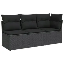 vidaxl-sofa-ogrodowa-z-poduszkami-3-osobowa-czarna-polirattan