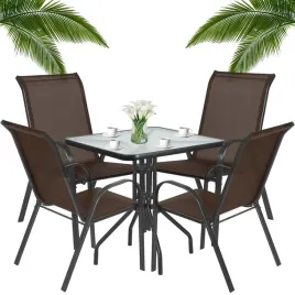 meble-ogrodowe-zestaw-stol-z-krzeslami-na-balkon-taras-4-krzesla-brazowe
