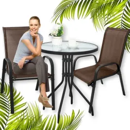 meble-ogrodowe-stol-z-krzeslami-na-balkon-taras-2-krzesla-brazowe