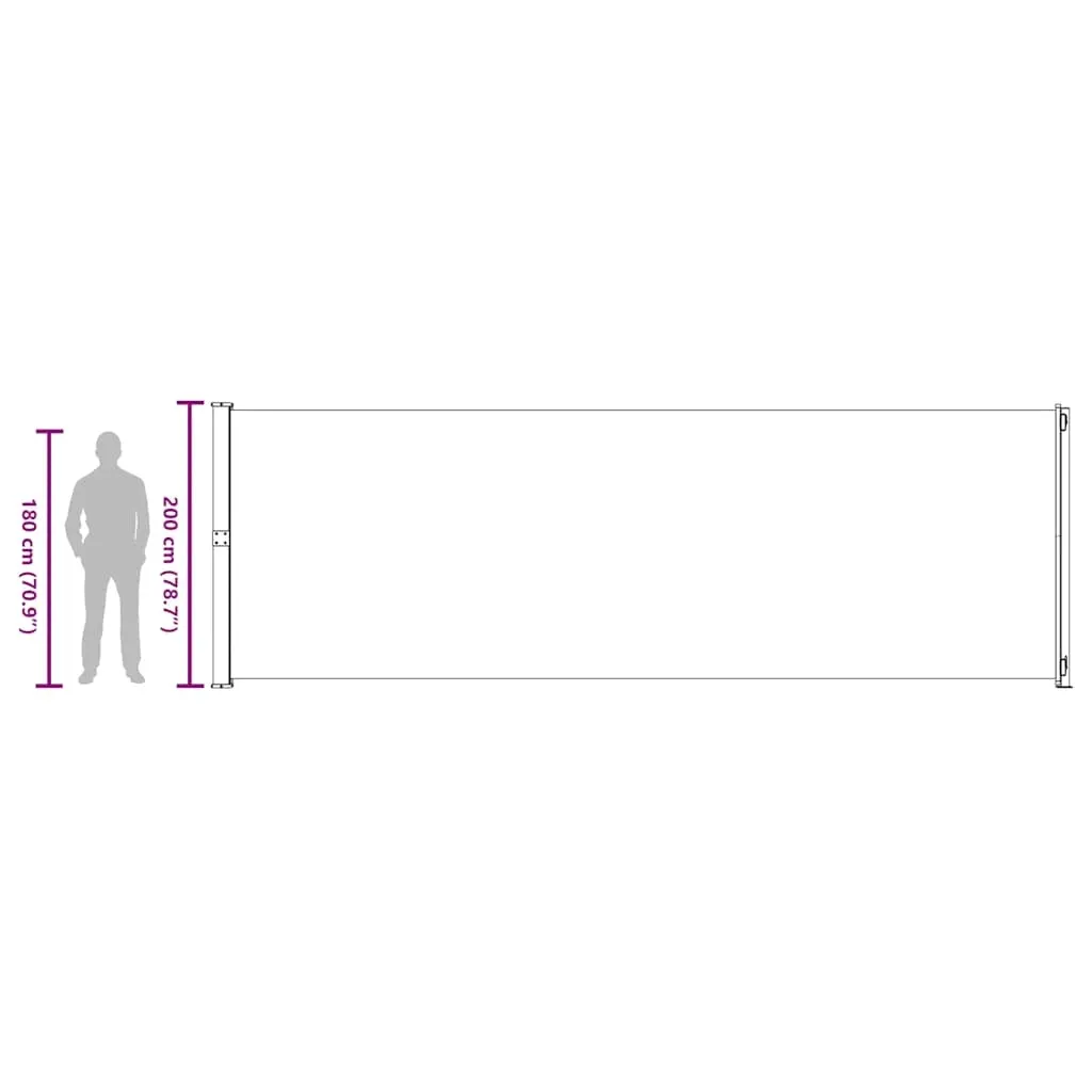 markiza-boczna-200x600cm-braz-stan-nowy