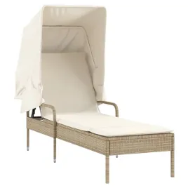 bezowy-lezak-ogrodowy-z-zadaszeniem-i-poduszka-62-x-200-x-130-cm