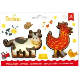 foremka-do-ciasteczek-krowa-i-kurka-decora-2-szt