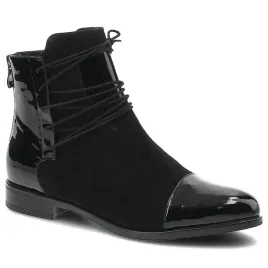 botki-damiss-ds-288-czarny-welur-czarny-lak