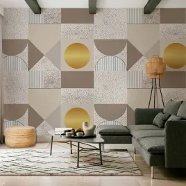 fototapeta-100x70-premium-bezowo-zloty-wzor-geometryczny