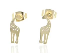 kolczyki-na-sztyfcie-zyrafa-stal-nierdzewna