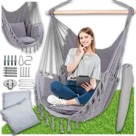 jasno-szary-hamak-brazylijski-kokon-hustawka-ogrodowa-fotel-poduszki