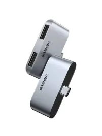 adapter-ugreen-cm412-usb-c-do-2x-usb-3-0-szary