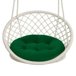 poduszka-na-bocianie-gniazdo-okragla-aksamitna-60-cm-zielona-gruba-hustawka