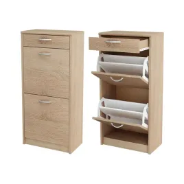 szafka-na-buty-organizer-stojak-na-obuwie-2-klapy-szuflada-k034-sonoma
