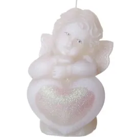 swieca-aniolek-z-serduszkiem-irys-biala-bartek-candles-130-mm