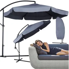 parasol-ogrodowy-duzy-skladany-350cm-z-wysiegnikiem-jasny-szary-pokrowiec