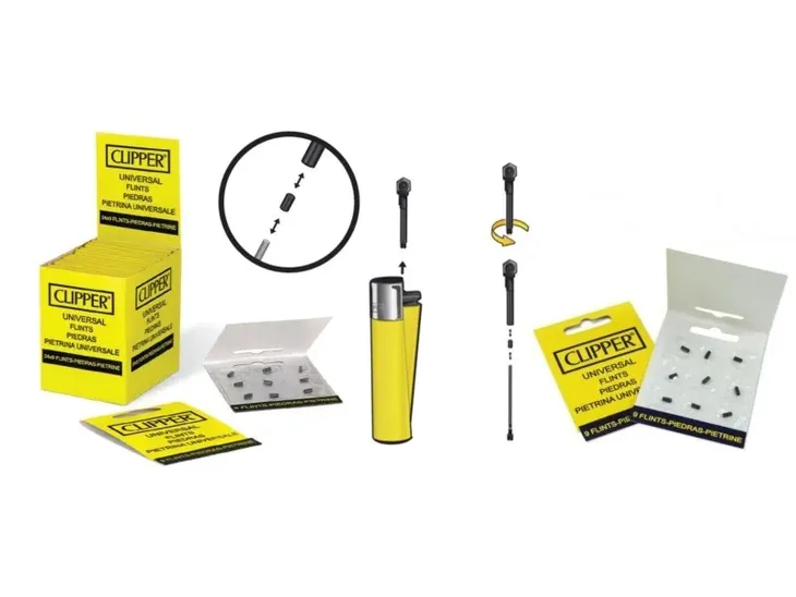 Uniwersalny kamień do zapalniczek Clipper - krzemień