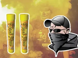 flara-raca-meczowa-zolta-yellow-torch