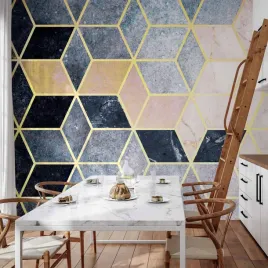 fototapeta-350x245-wodoodporna-niebieski-wzor-geometryczny