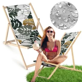 lezak-drewniany-monstery-biale-zielone-zlote-ogrodowy-plazowy-bukowy