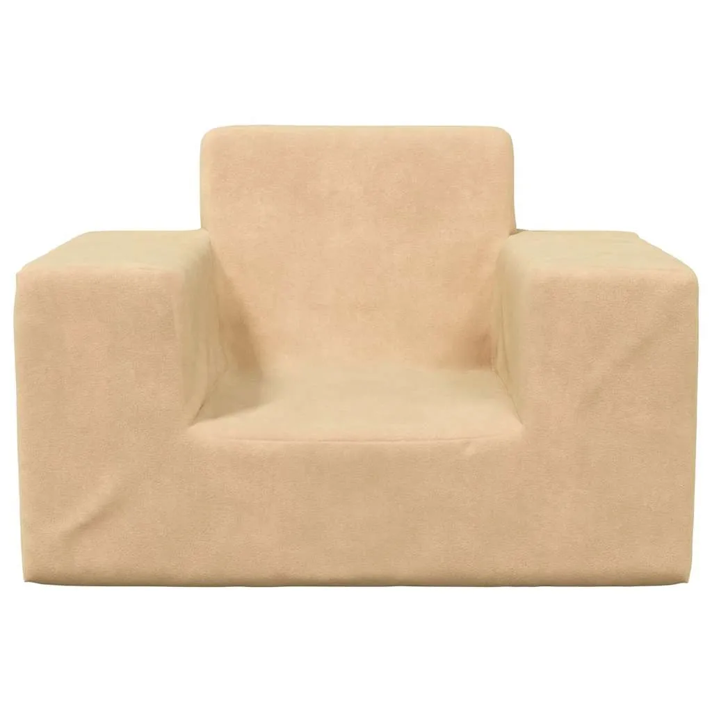 sofa-dziecieca-kremowa-miekki-plusz-stan-nowy