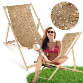 lezak-drewniany-ogrodowy-plecionka-nadruk-balkonowy-plazowy