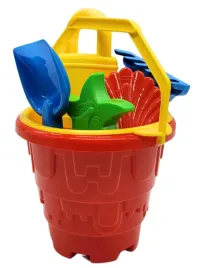zestaw-do-piasku-wiaderko-grabki-lopatka-7-elementow-produkt-polski