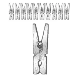 klamerki-drewniane-35-cm-srebrne-czakos-10-szt