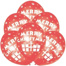 balony-merry-christmas-czerwone-amscan-11-6-szt