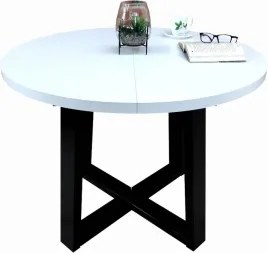 stol-stl-91-2-okragly-rozkladany-100-180-loft-bialy-czarny-ribes