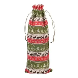worek-na-butelke-sweterek-zielony-35x15-cm