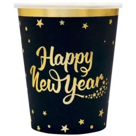 kubeczki-papierowe-happy-new-year-czarne-partypal-220-ml-6-szt
