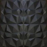 panele-scienne-czarne-kasetony-3d-diament-stan-nowy