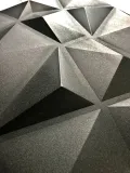 panele-scienne-czarne-kasetony-3d-diament-stan-nowy-struktura-efekt-3d