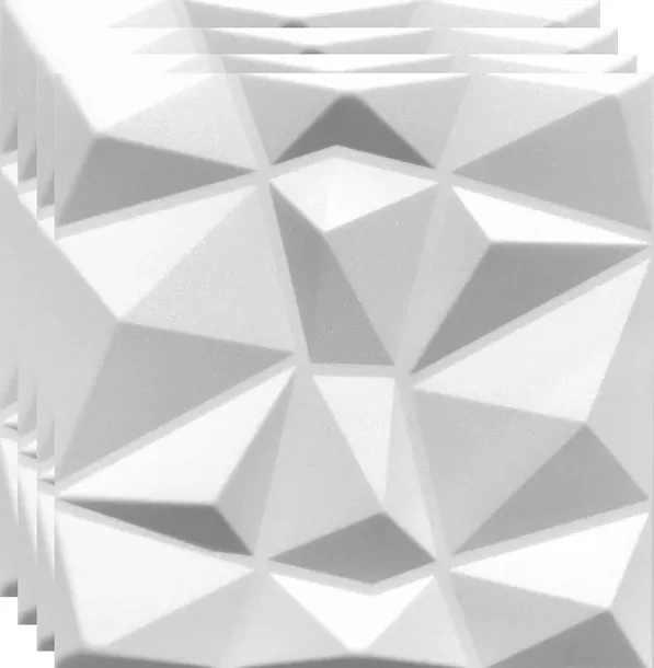 panele-scienne-biale-kasetony-sufitowe-diament-struktura-efekt-3d
