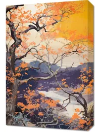 obraz-40x60cm-zlota-jesien-nad-jeziorem
