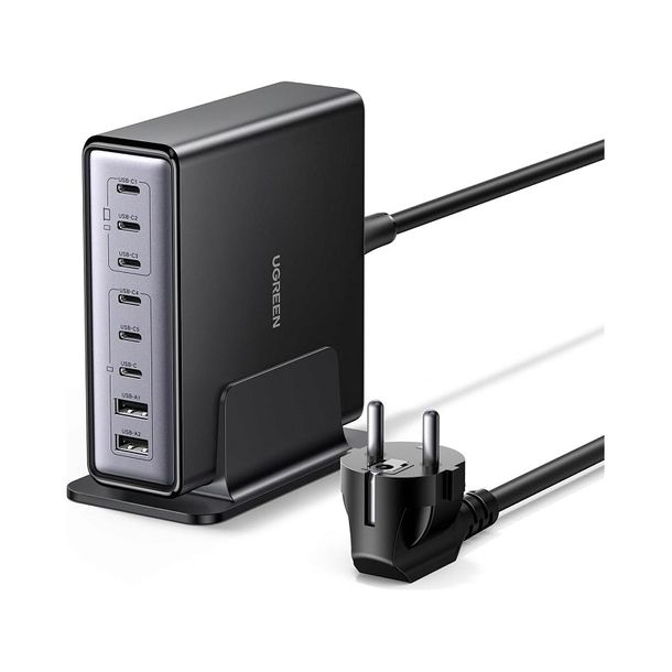 UGREEN X766 ładowarka 8-portowa 200W GaN szybka ładowarka 2x USB 6x USB-C