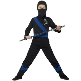 stroj-dla-dzieci-ninja-niebieski-pas-smiffys-rozm-116-128-cm