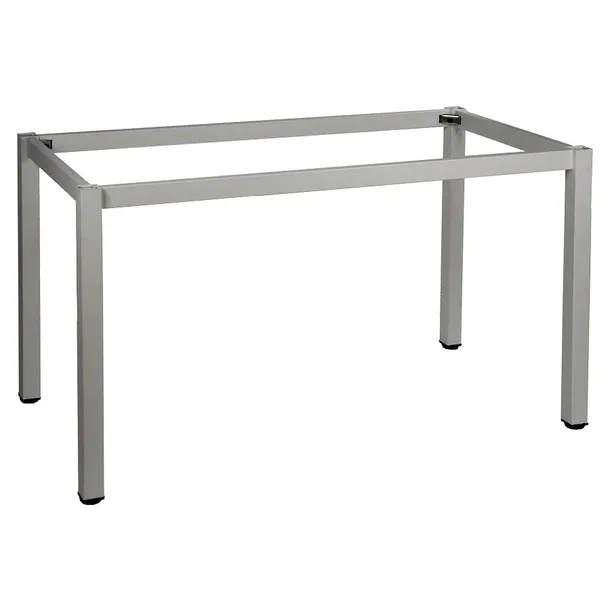 Stelaż ramowy stołu biurka metalowy 80x80 alu nogi kwadratowe