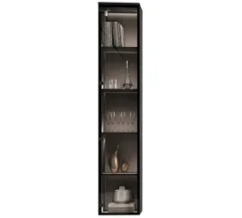 czarna-witryna-wiszaca-ze-szklem-klasyczna-waska-35x180-push-to-open