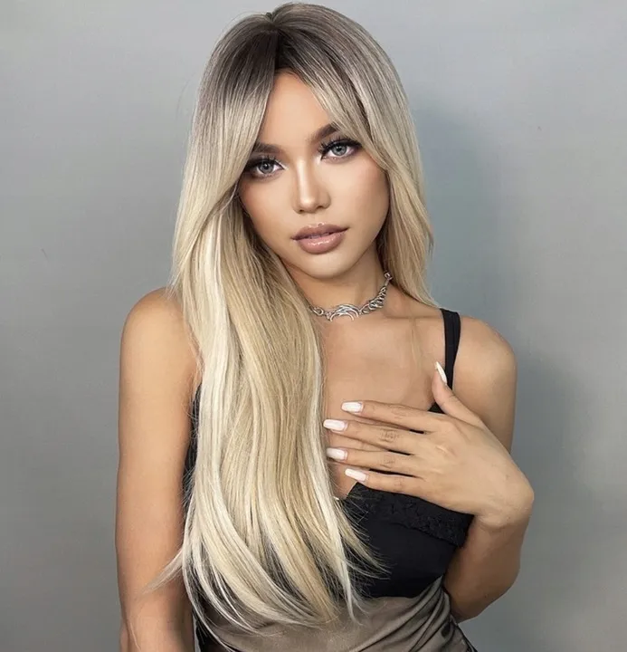 peruka-blond-ombre-dluga-naturalny