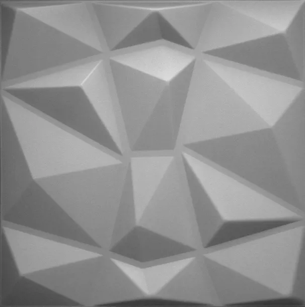 panele-scienne-szare-kasetony-3d-diament-1m2-stan-nowy