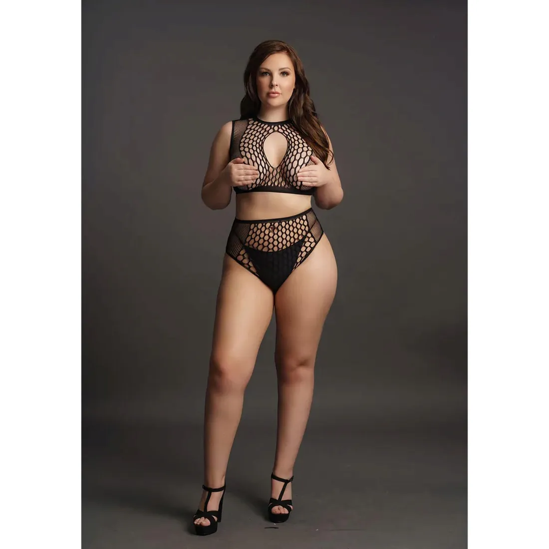 duo-net-key-hole-bra-set-plus-size