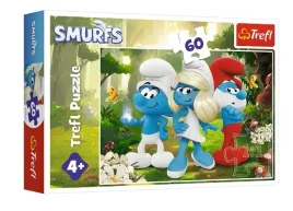 puzzle-60-elementow-zaczarowany-las-smerfy-trefl
