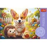puzzle-30-elementow-dzien-z-corgim-trefl-kod-producenta-18347